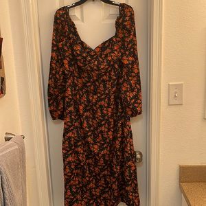 Missguided milkmaid off shoulder dress us 18